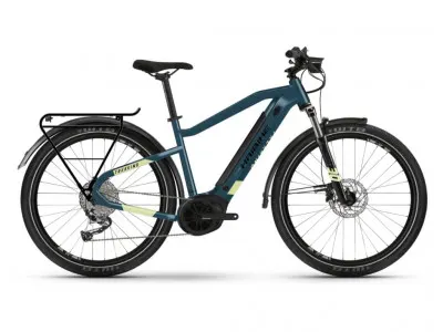 Haibike Trekking 5 i500Wh 27.5 elektrobicykel, modrá/zelená
