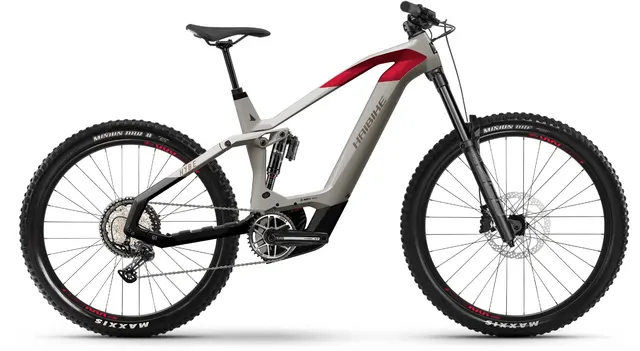 Haibike HYBE 9 grey/red/blk matt & gloss - E-Bike Fully Mountainbike