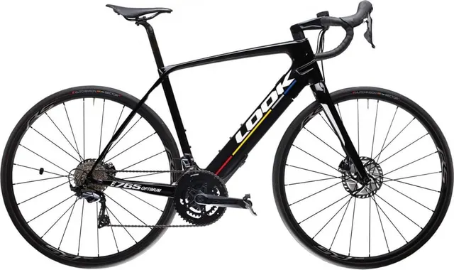 Look E-765 OPTIMUM Proteam Black Glossy 2022 - Shimano Ultegra - Shimano WH RS 370 tubeless