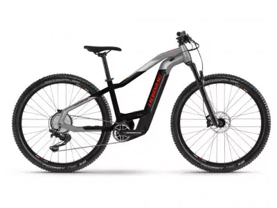 Haibike HardNine 9 29 elektrobicykel, urban sivá/čierna