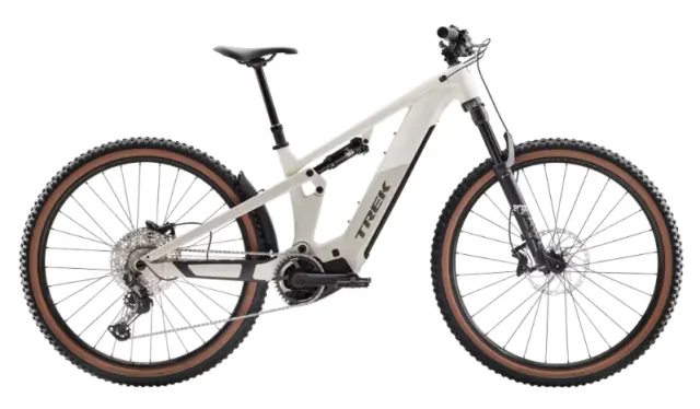 Trek Powerfly+ FS 6 Gen 4 - Blanc Era/Beige Buff 800Wh