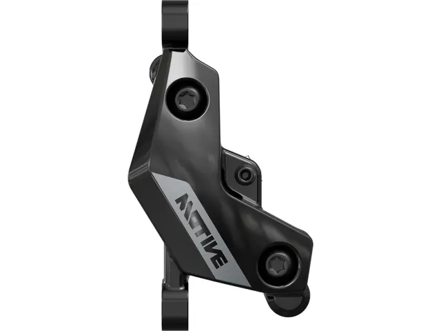 SRAM Motive Silver brake caliper gloss black anodized post mount / 4 pistons aluminum