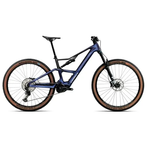 Orbea RISE SL M20 - Shimano SLX - Carbon Electric Mountainbike - 2026 - Tanzanite Carbon View - Carbon Raw