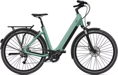 VTC Électrique O2 Feel iSwan Explorer Up Univ 6.1 Shimano Alivio 9V 432 Wh 27.5'' Vert Canopée