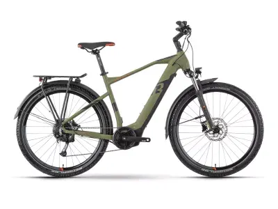 Raymon CrossRay E 5.0 27.5 elektrobicykel, armor/black/bright red matt
