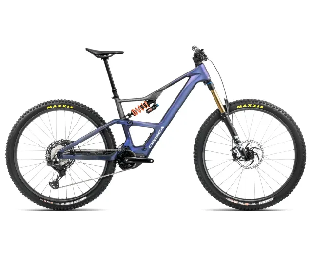 Orbea RISE LT M-TEAM 420W - Tanzanite Carbon View - Carbon Raw (Matt)