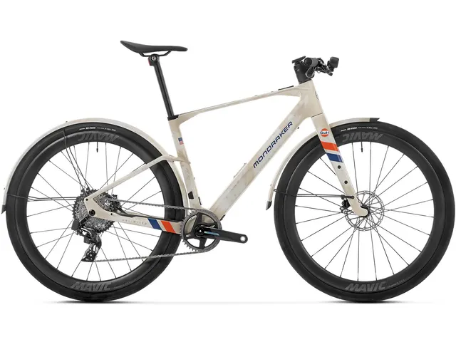 Mondraker Dusty X Unlimited electric hybrid carbon bike Gulf 350Wh 12-speed 2025