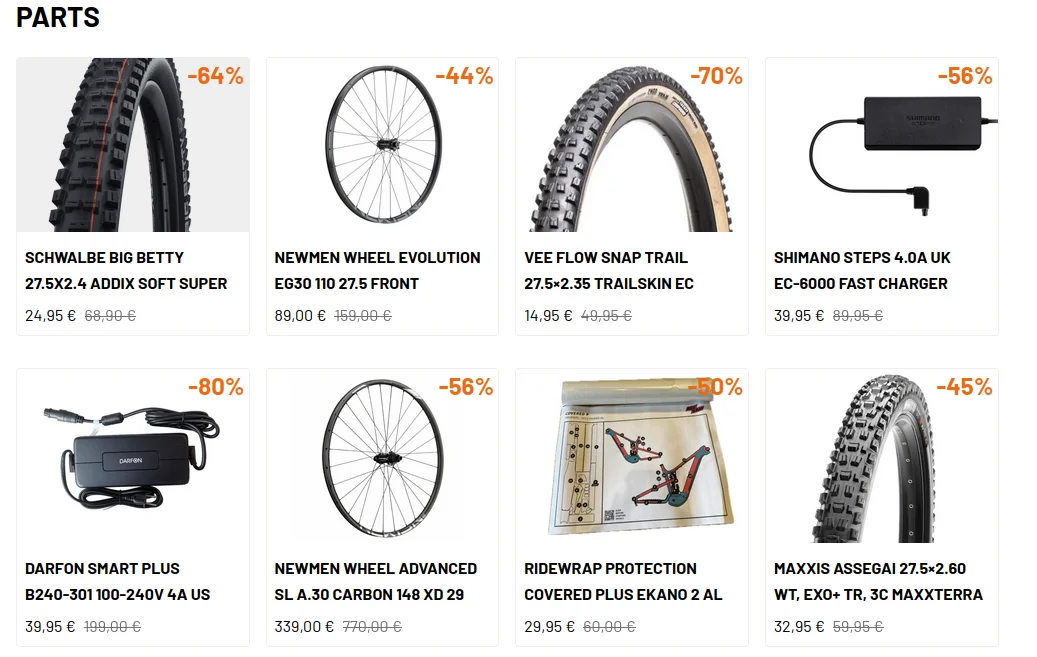 Propain wyprzedaje opony, koła Newmen i ładowarki e-bike ze zniżkami do 80%